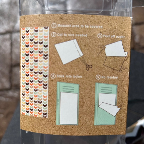 Adhesive Locker Wallpaper 4 sheets 11.5"x36" - Picture 4 of 5